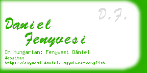 daniel fenyvesi business card