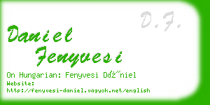 daniel fenyvesi business card
